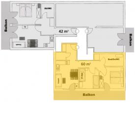 Ferienwohnung Talblick | 60 m² | max. 5 Personen