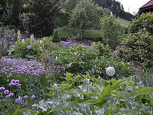 Idyllischer Bauerngarten auf dem Stulzenhof