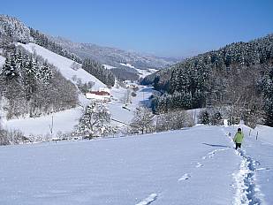 Schneewanderung in Richrung Stulzenhof